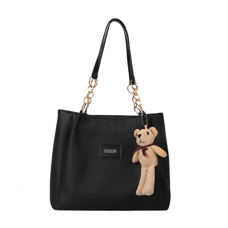 Women's Large Capacity Winter Shoulder Bag with Blue Strap - Image 13