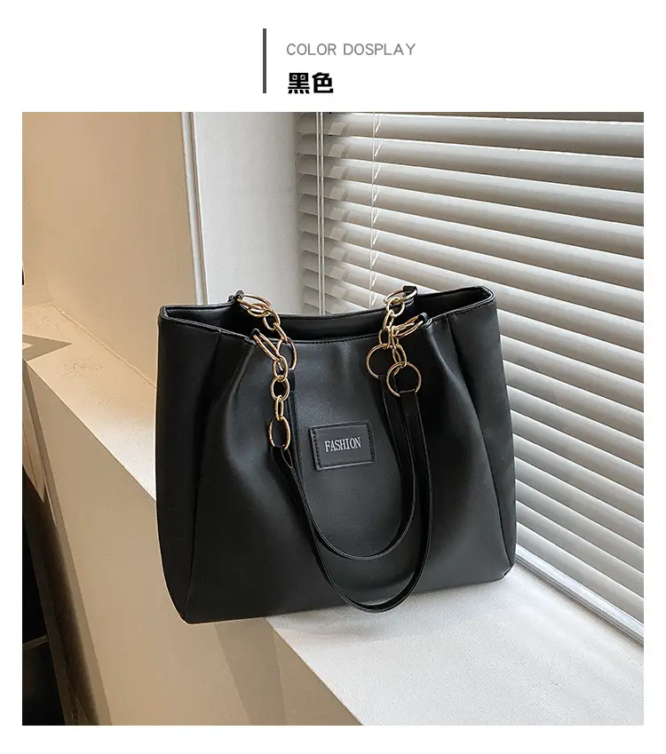 Women's Large Capacity Winter Shoulder Bag with Blue Strap — feature 23