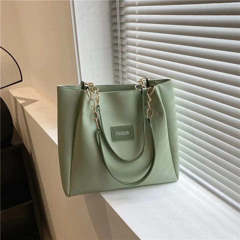 Women's Large Capacity Winter Shoulder Bag with Blue Strap - Image 4