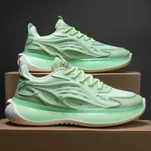 Spring and Autumn Outdoor Casual Women's Shoes Flying Weaving Breathable sneaker New Travel Hiking Shoes Platform Height Increasing Air Cushion Shoes — feature 31