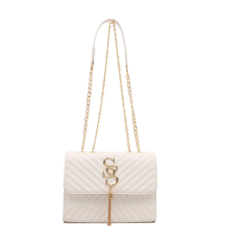 Black Gold Chain Shoulder Bag for Women 2024 - Image 3