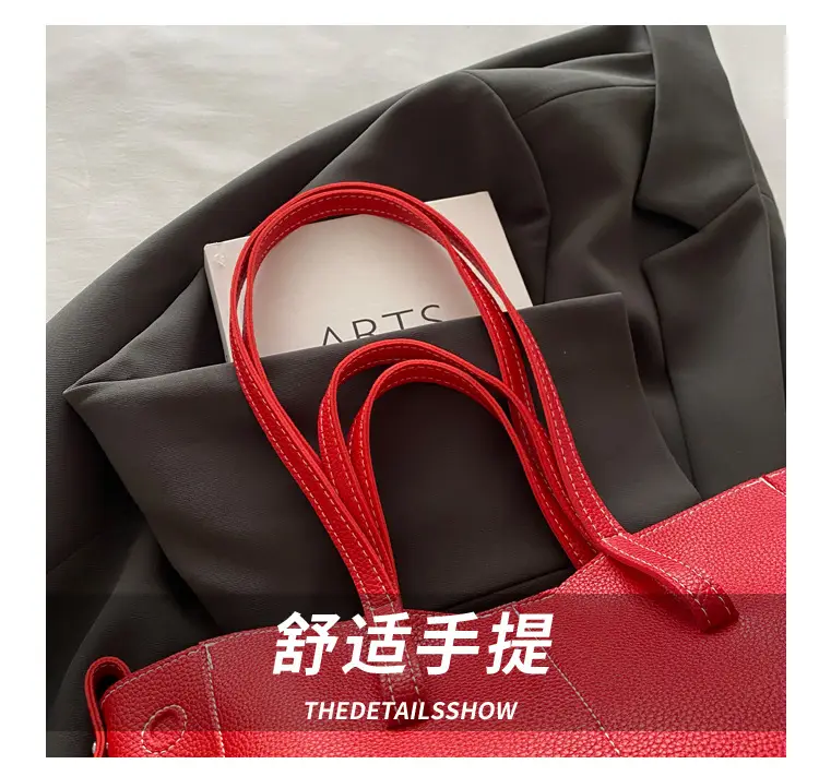 Korean Style Tote Bags 2024 Textured Large Capacity — feature 4