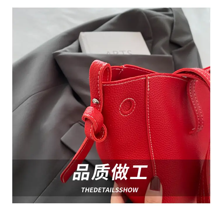 Korean Style Tote Bags 2024 Textured Large Capacity — feature 5