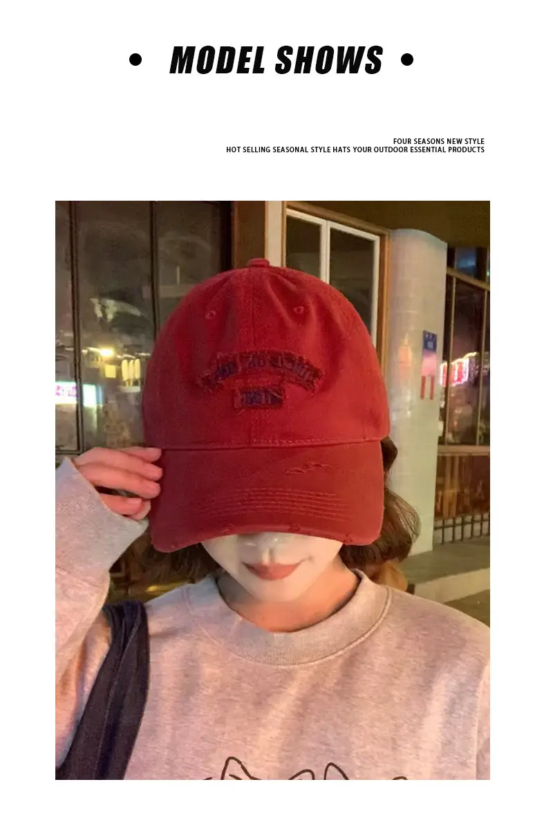 Spring New Baseball Cap Wide Brim Sunshade Hat — feature 3