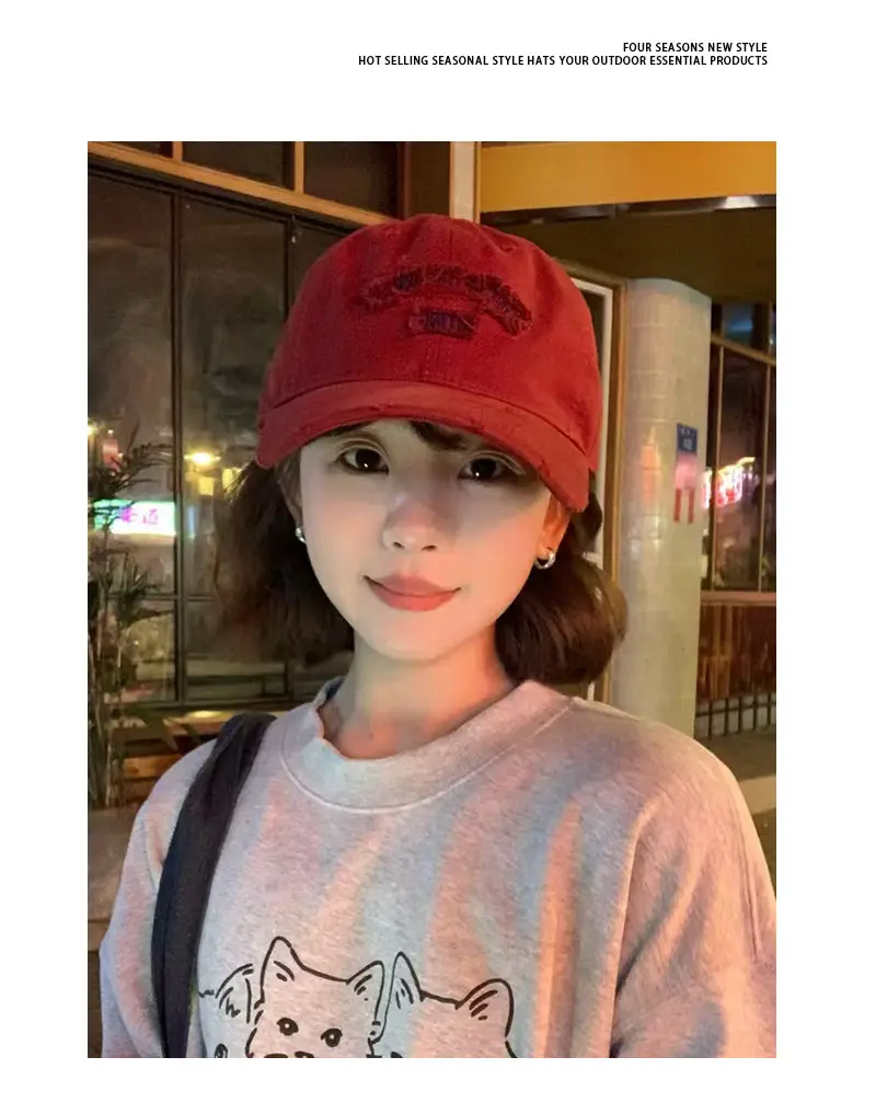 Spring New Baseball Cap Wide Brim Sunshade Hat — feature 4
