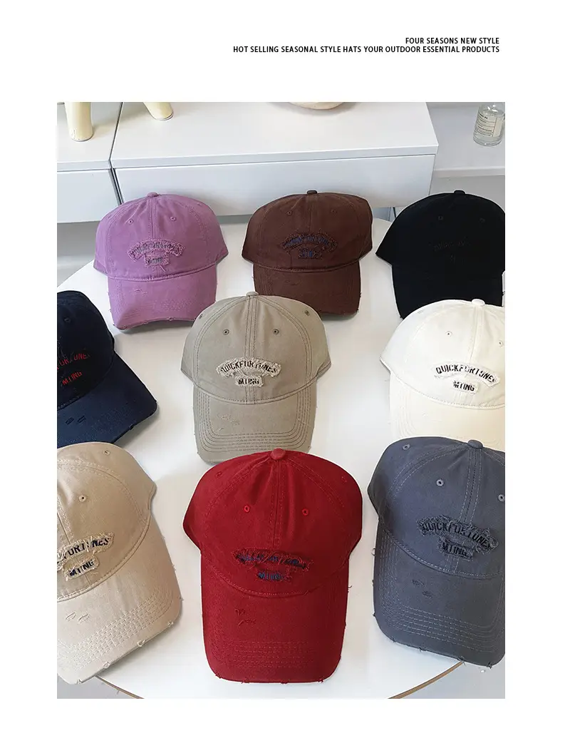 Spring New Baseball Cap Wide Brim Sunshade Hat — feature 5