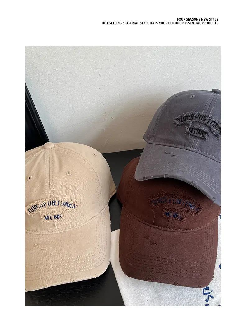 Spring New Baseball Cap Wide Brim Sunshade Hat — feature 9