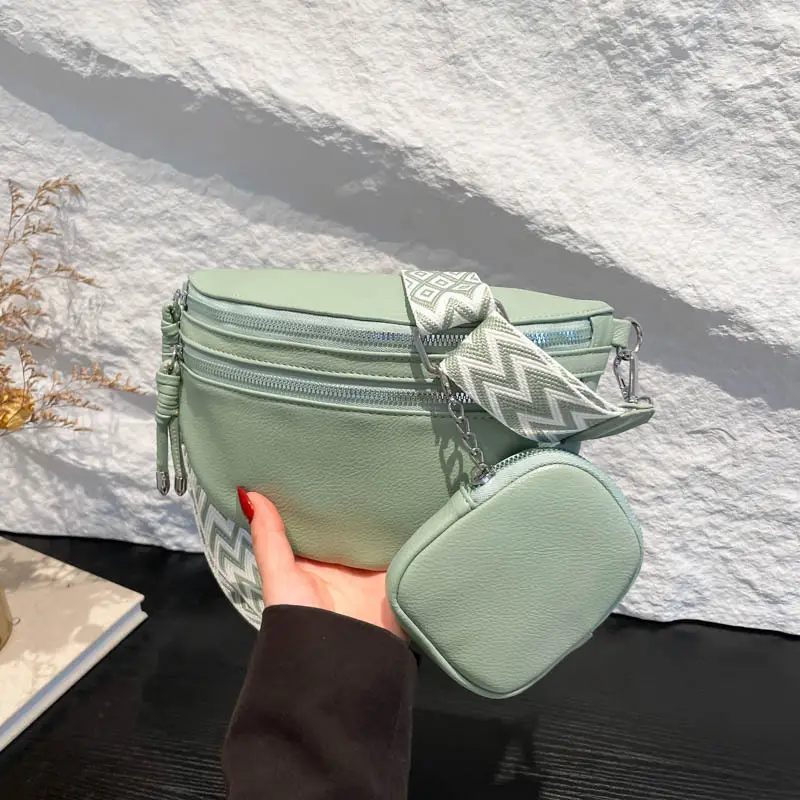 White 2024 Winter Shoulder Bag with Wide Strap - Image 6