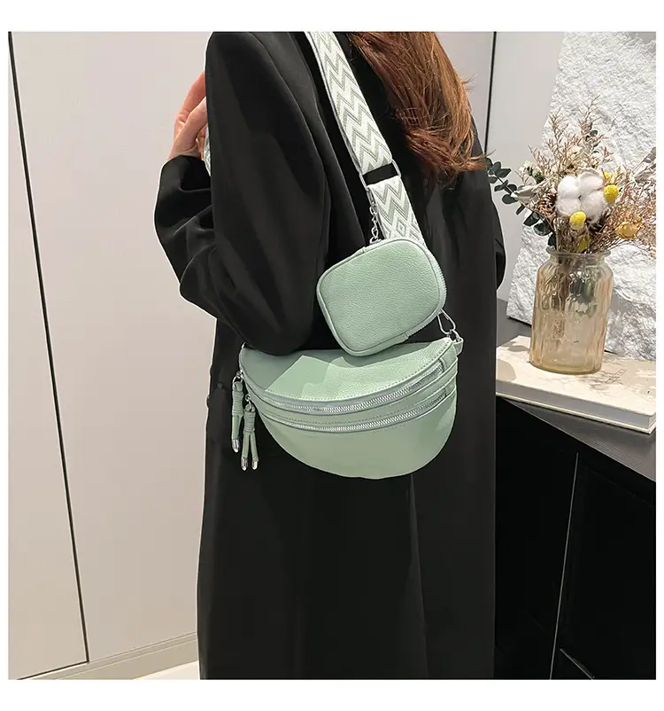 White 2024 Winter Shoulder Bag with Wide Strap — feature 13