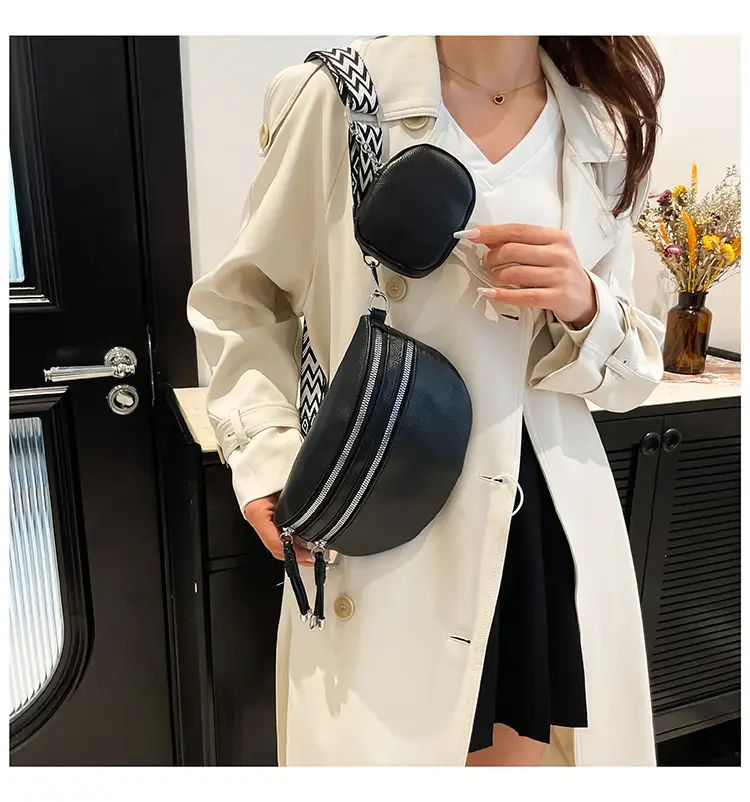 White 2024 Winter Shoulder Bag with Wide Strap — feature 17