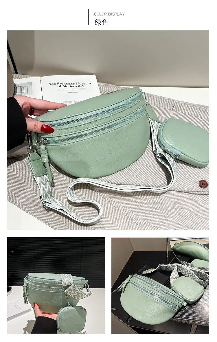 White 2024 Winter Shoulder Bag with Wide Strap — feature 19