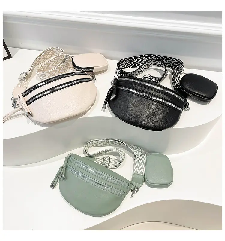 White 2024 Winter Shoulder Bag with Wide Strap — feature 21