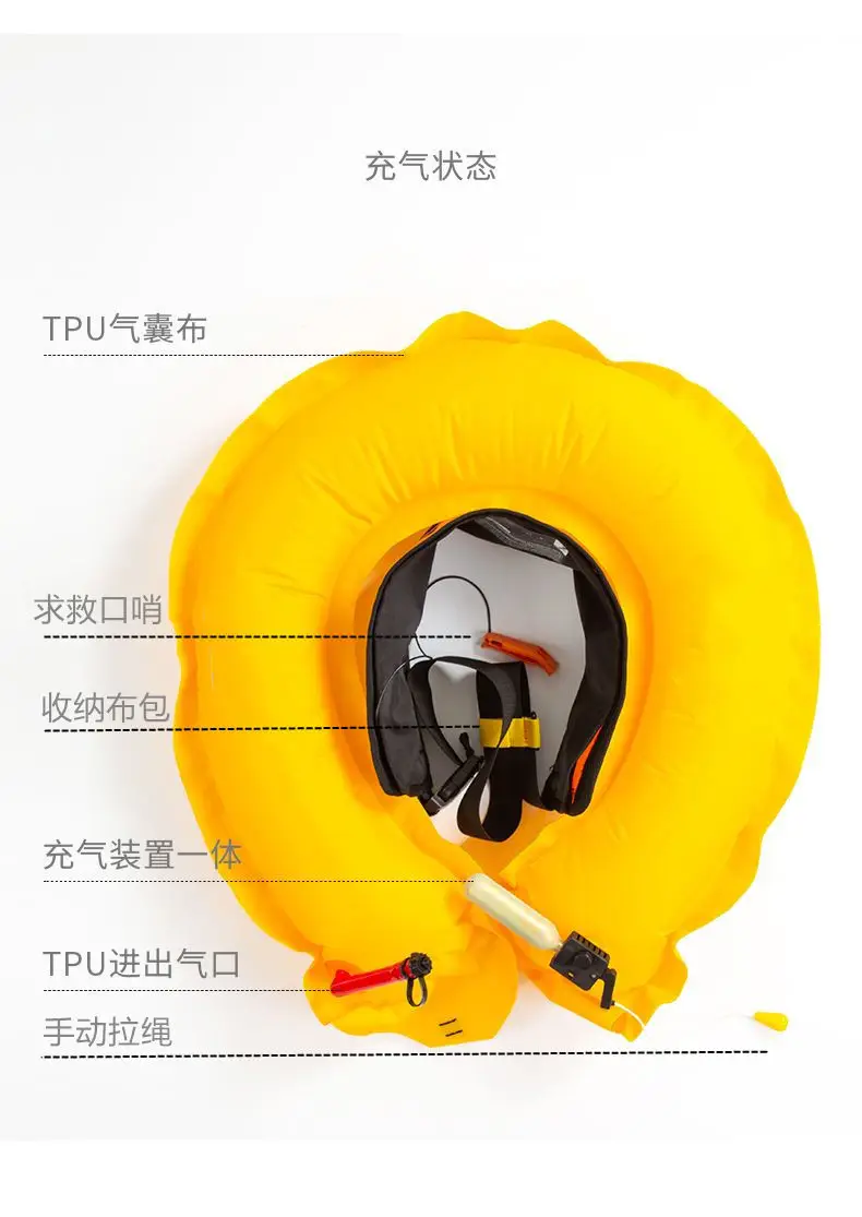 Automatic Inflatable Edd Emergency Rescue Car-Mounted Lifebuoy Life-Saving Emergency Fall-In-Water Bag Self-Rescue Equipment — feature 11