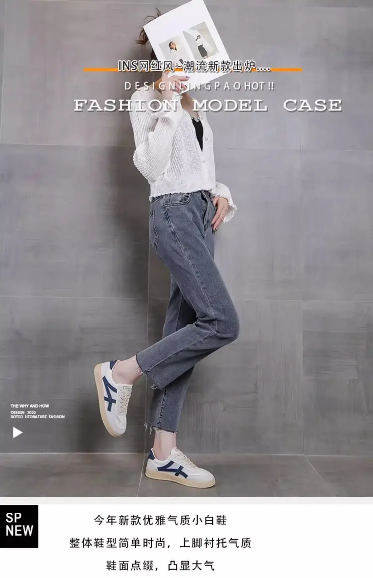 Women's White Mesh Flat Casual Shoes 2025 Spring Summer — feature 1