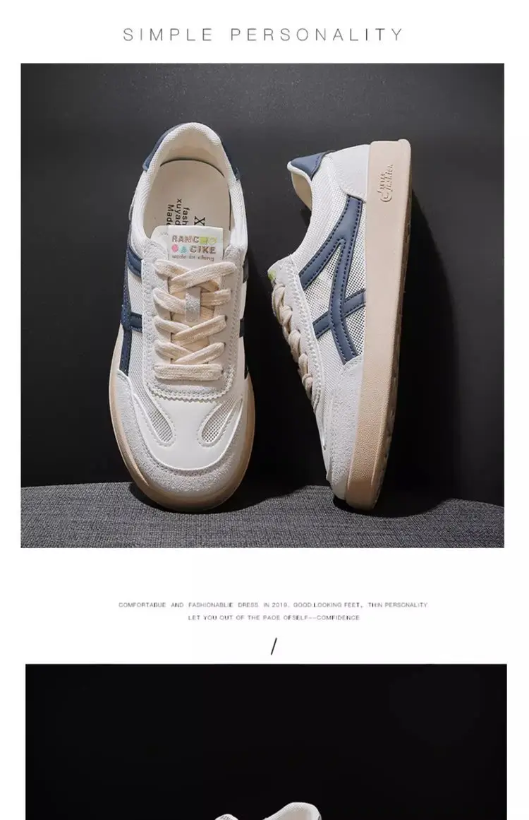 Women's White Mesh Flat Casual Shoes 2025 Spring Summer — feature 10