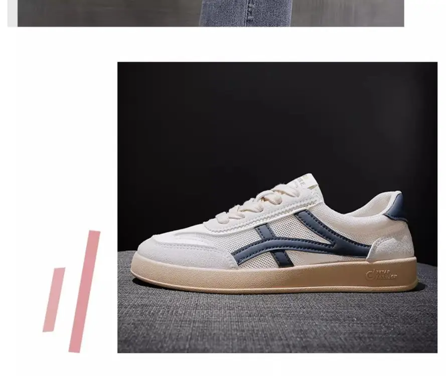 Women's White Mesh Flat Casual Shoes 2025 Spring Summer — feature 4