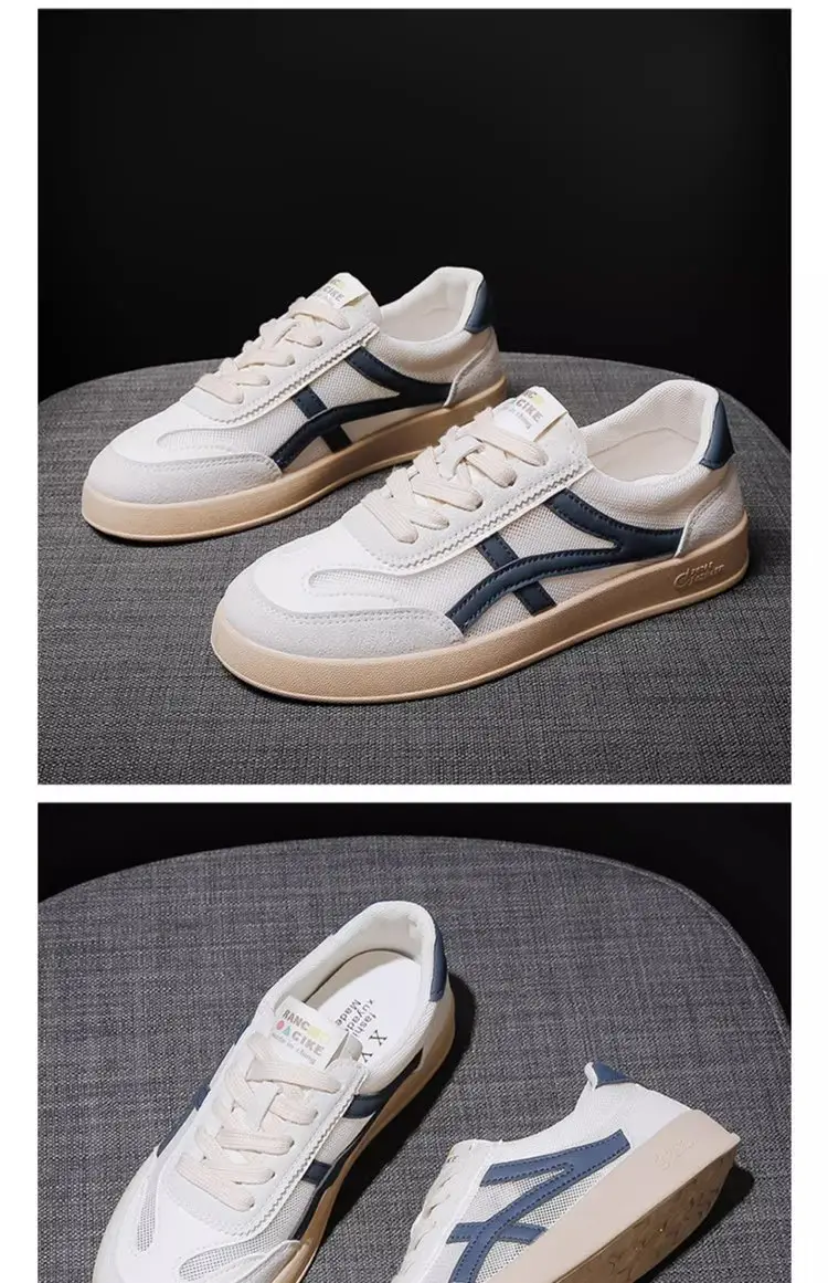 Women's White Mesh Flat Casual Shoes 2025 Spring Summer — feature 6