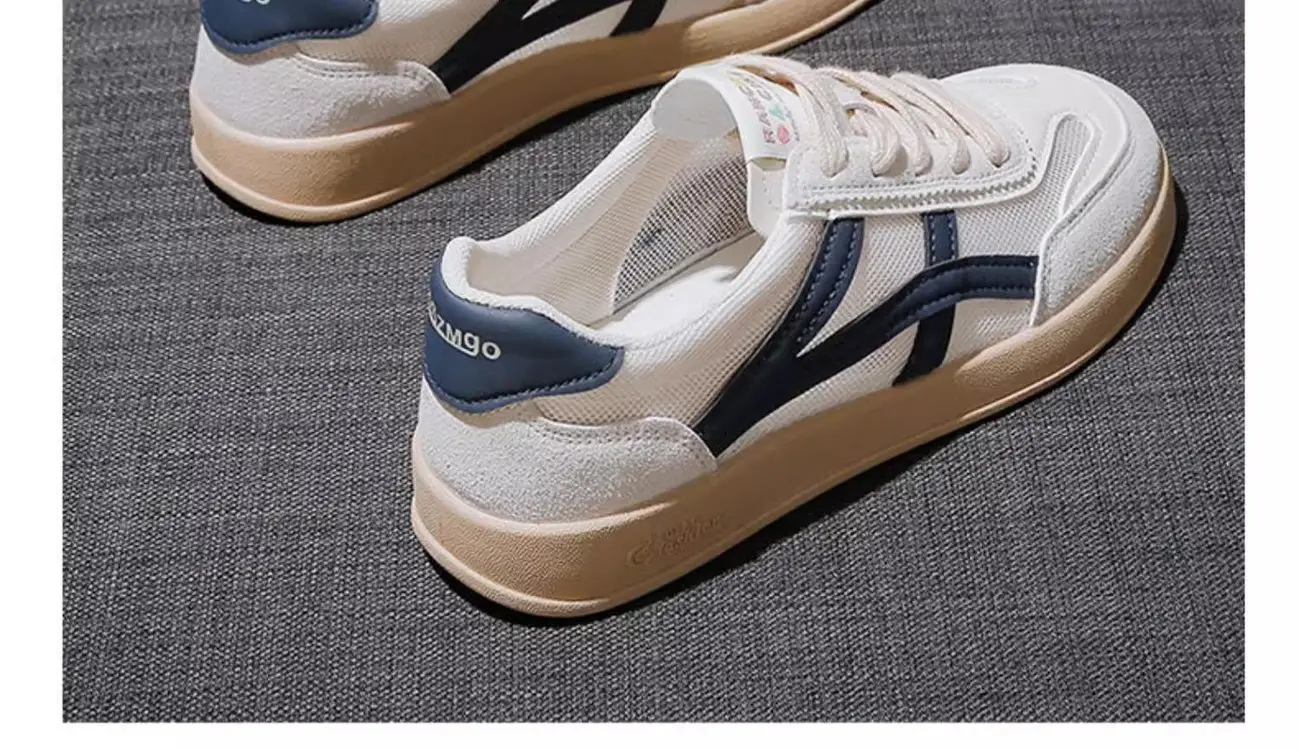 Women's White Mesh Flat Casual Shoes 2025 Spring Summer — feature 9