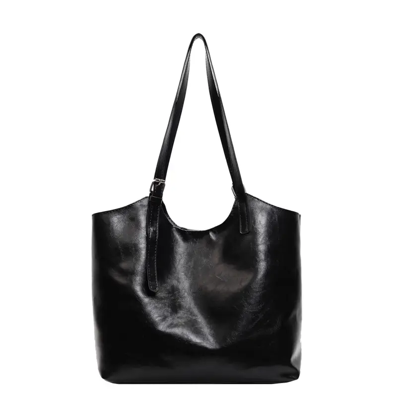 Women Retro Brown Leather Shoulder Bag 2024