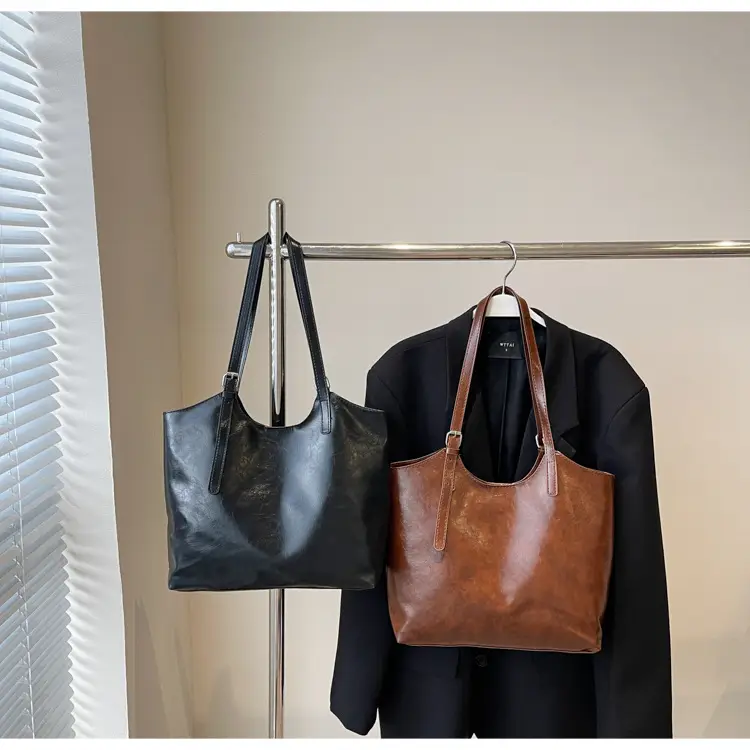 Women Retro Brown Leather Shoulder Bag 2024 — feature 23