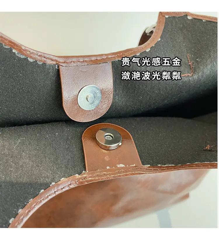 Women Retro Brown Leather Shoulder Bag 2024 — feature 3