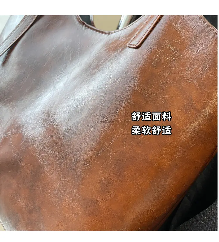 Women Retro Brown Leather Shoulder Bag 2024 — feature 5