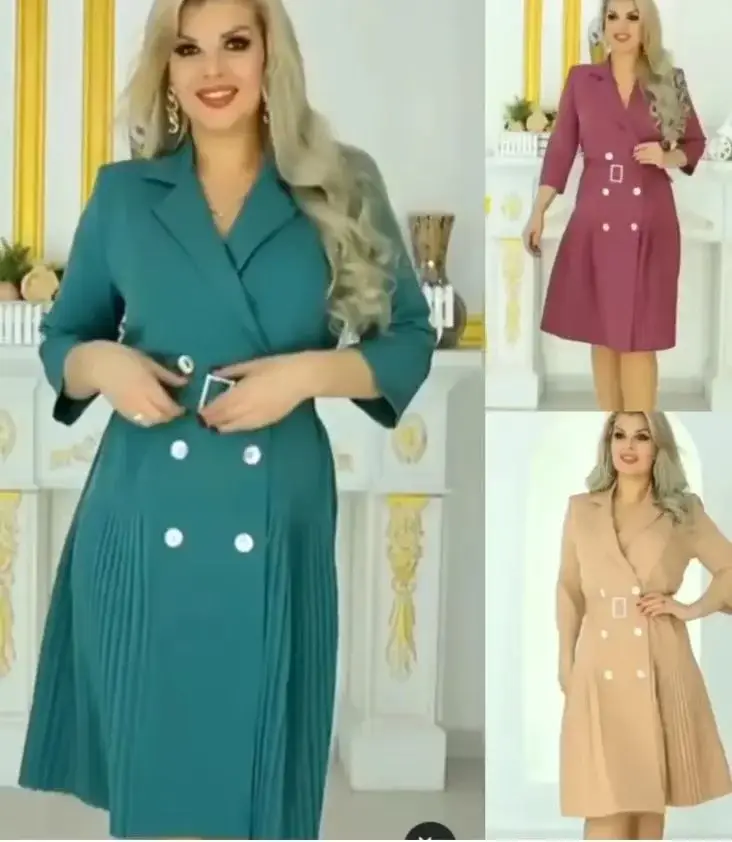 Women's Maroon Hepburn Style Collar Dress — feature 1