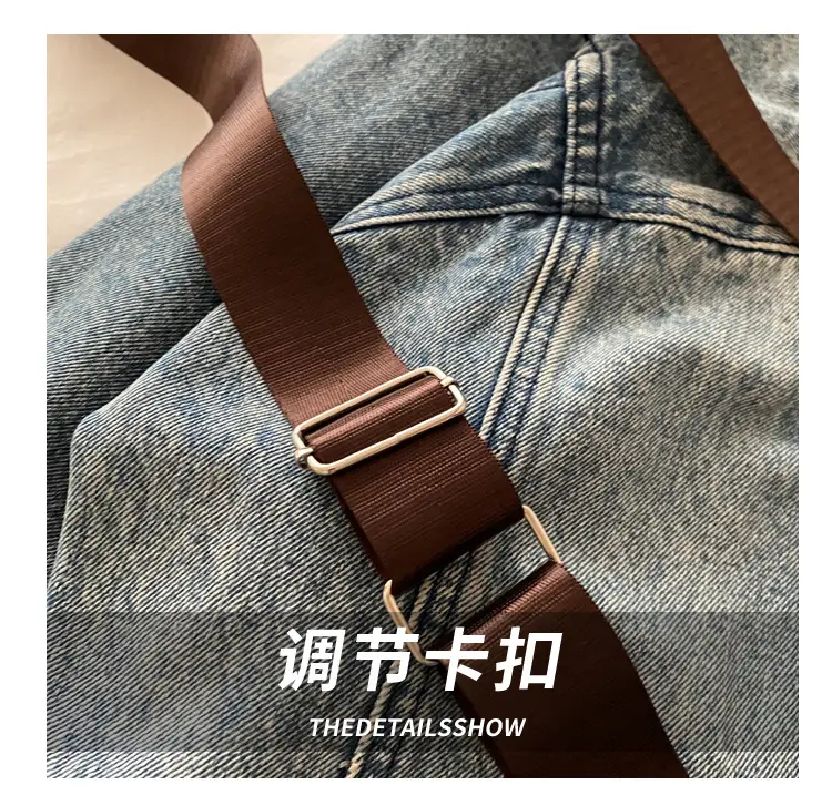 Black Women's Crossbody Shoulder Bag with Mon Logo — feature 5