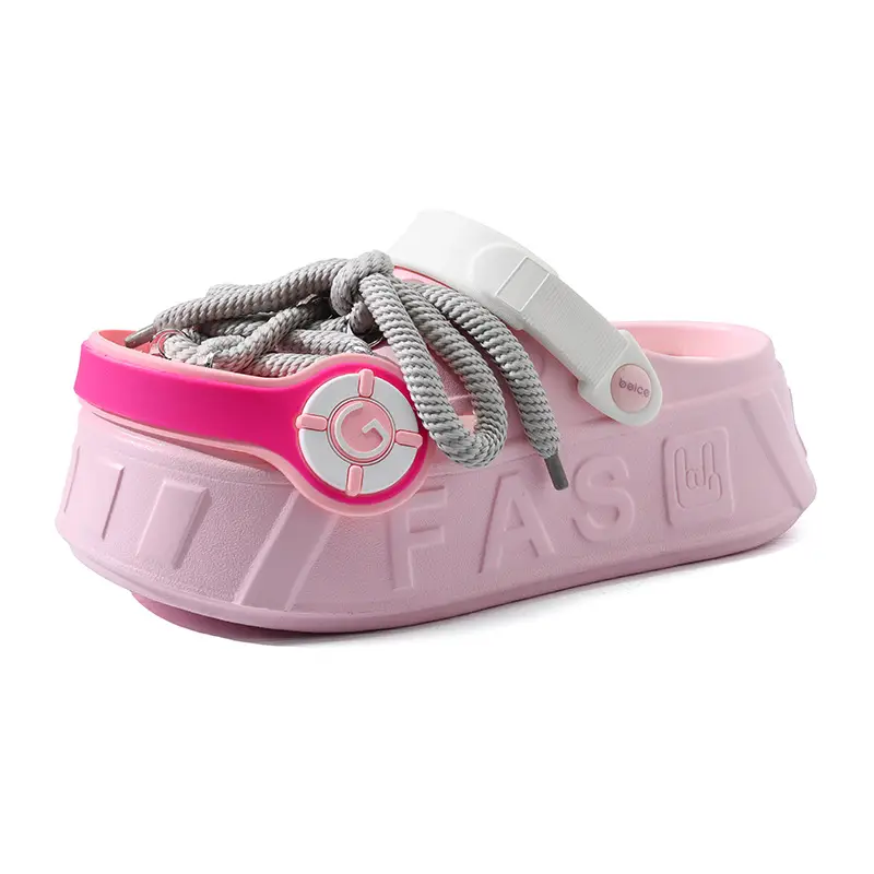 Cute Fashion Headset Hole Shoes Women's Slippers Summer Heap Shoes Personalized Outwear Girls Beach Shoes Sandals - Image 9