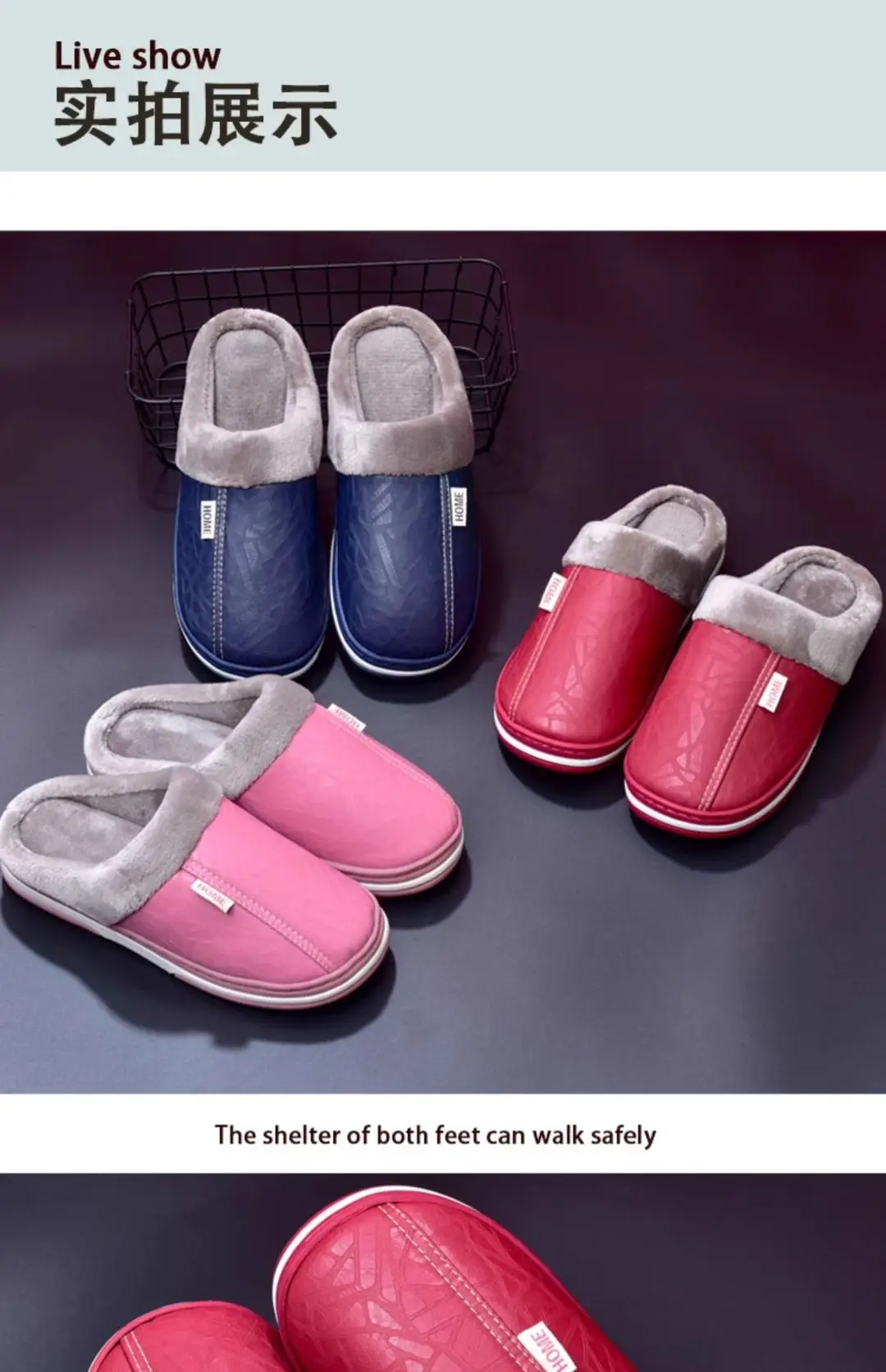Large Size Elderly Cotton Slippers for Men in Winter Fleece-Lined and Thick Soles for Women Indoor and Outdoor Wear Warm Cotton Shoes Wholesale — feature 11