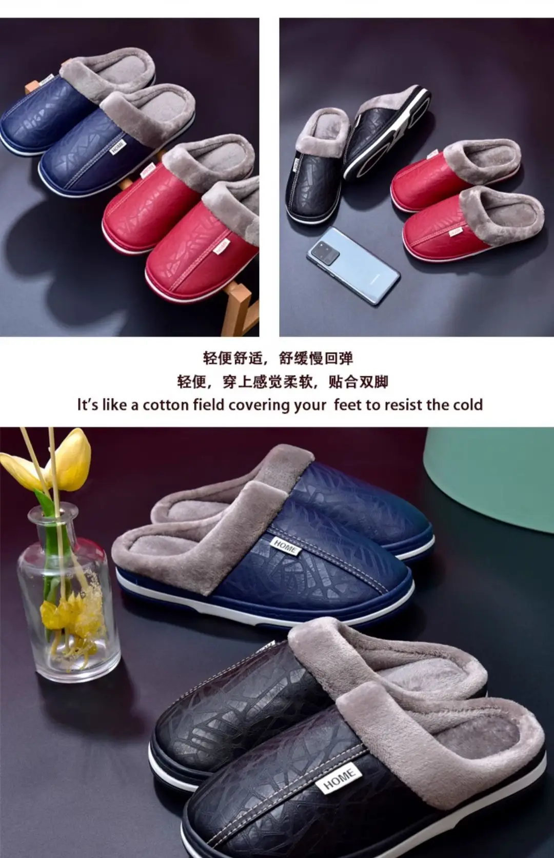 Large Size Elderly Cotton Slippers for Men in Winter Fleece-Lined and Thick Soles for Women Indoor and Outdoor Wear Warm Cotton Shoes Wholesale — feature 13