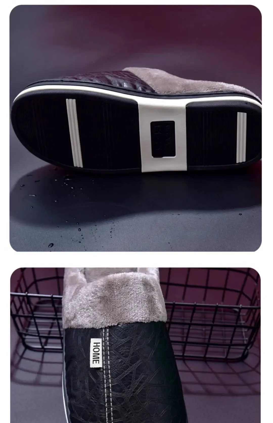 Large Size Elderly Cotton Slippers for Men in Winter Fleece-Lined and Thick Soles for Women Indoor and Outdoor Wear Warm Cotton Shoes Wholesale — feature 5
