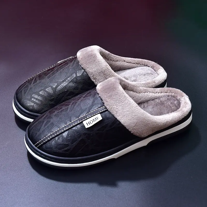 Large Size Elderly Cotton Slippers for Men in Winter Fleece-Lined and Thick Soles for Women Indoor and Outdoor Wear Warm Cotton Shoes Wholesale - Image 2