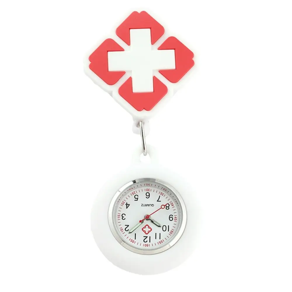 Nurse Watch with Easy-Pull Buckle, Student Cross-Shaped Soft Silicone Women's Retractable Pocket Watch, Portable Luminous Cross-Border Cartoon Watch - Image 13