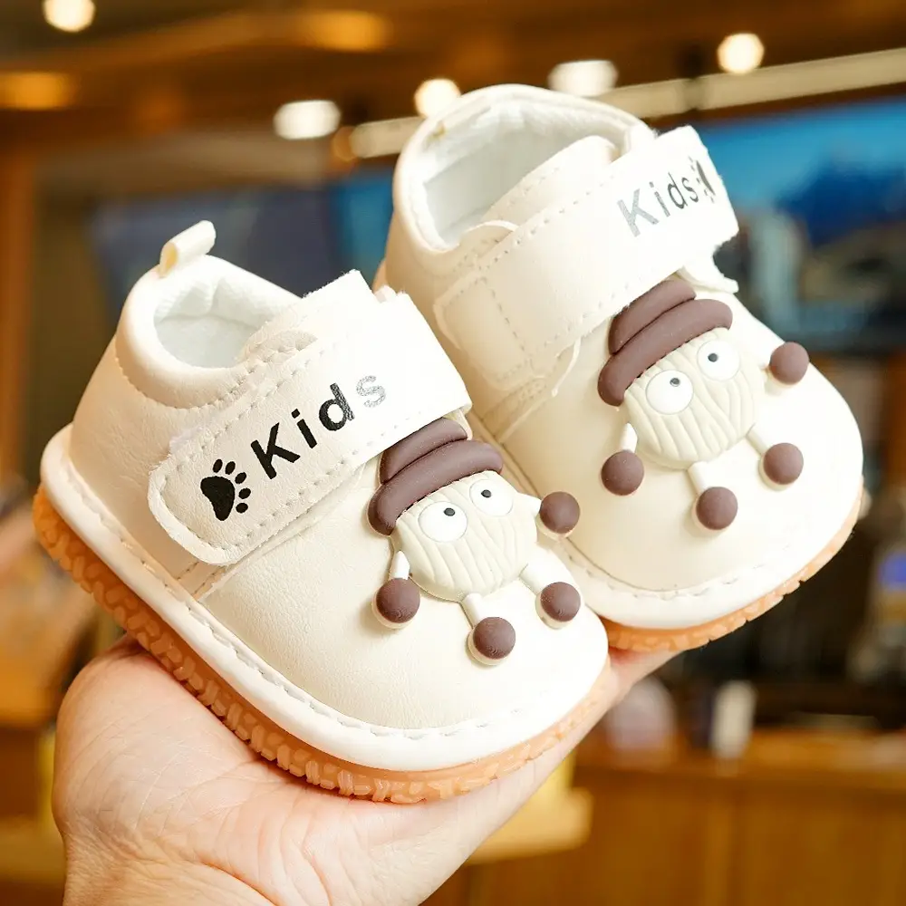 Baby Shoes White Soft Sole 1-2 Years Anti-Slip