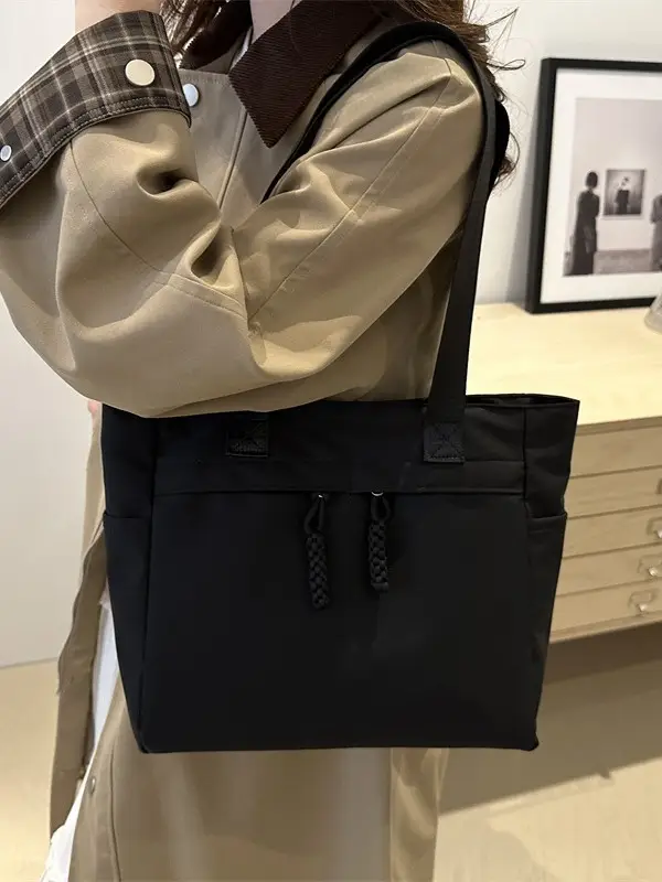 Women's Large Capacity Shoulder Bag Grey 2024 - Image 9