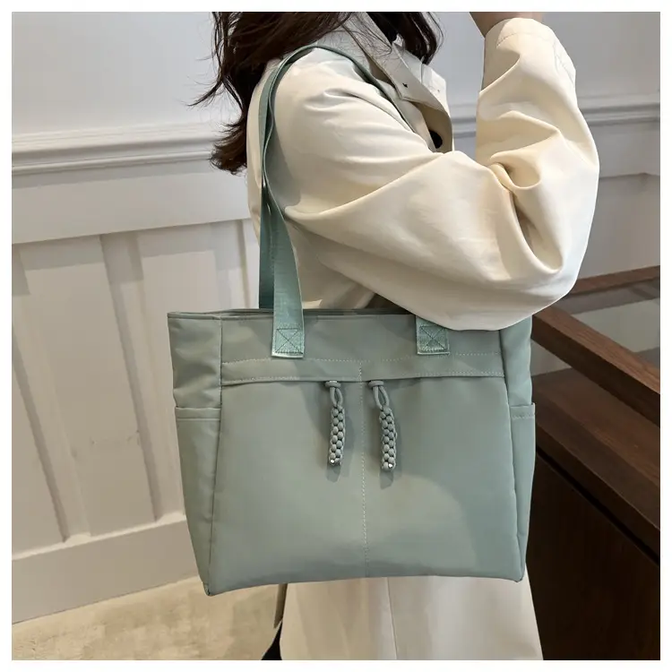 Women's Large Capacity Shoulder Bag Grey 2024 — feature 16