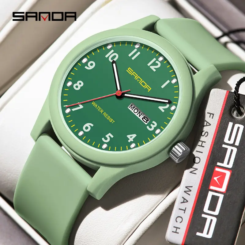 Sanda Rose Silicone Nurse Watch with Dual Calendar - Image 11