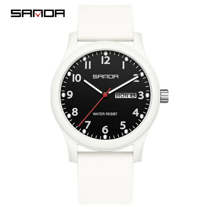 Sanda Rose Silicone Nurse Watch with Dual Calendar - Image 5