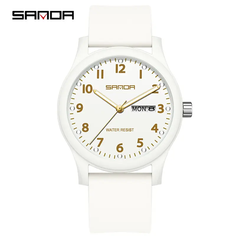 Sanda Rose Silicone Nurse Watch with Dual Calendar - Image 6