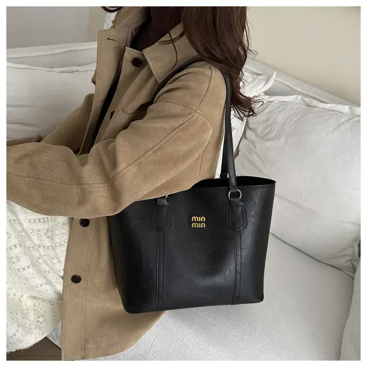 Brown Retro Underarm Tote Bag for Women β feature 7