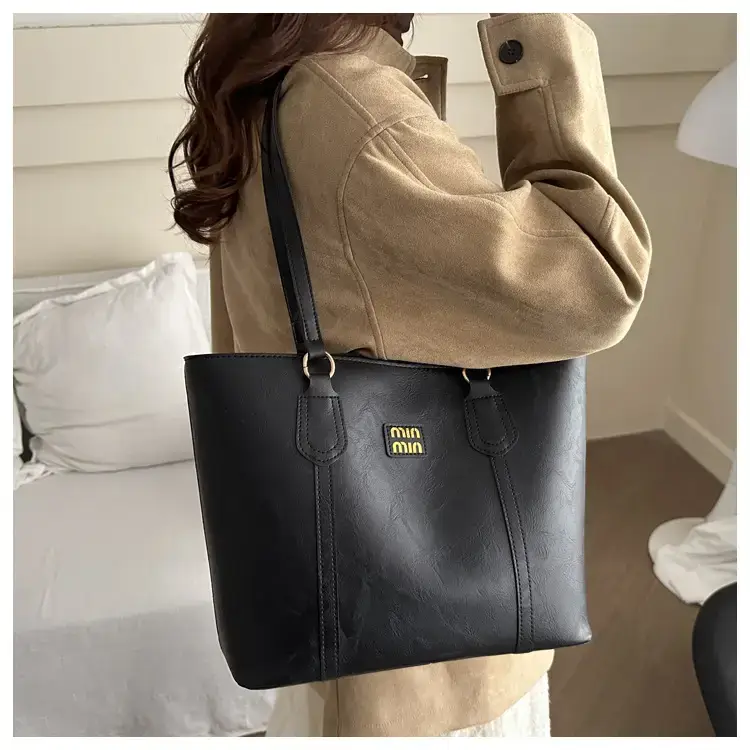 Brown Retro Underarm Tote Bag for Women β feature 8