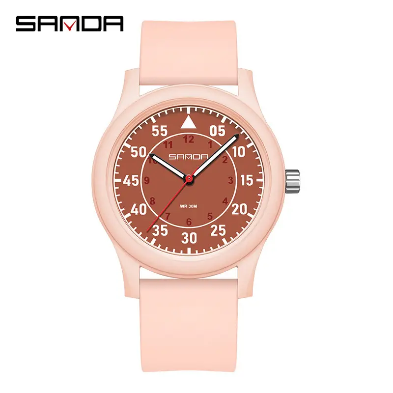 Sanda Waterproof Luminous Quartz Watch for Men Women 30mm Black - Image 5