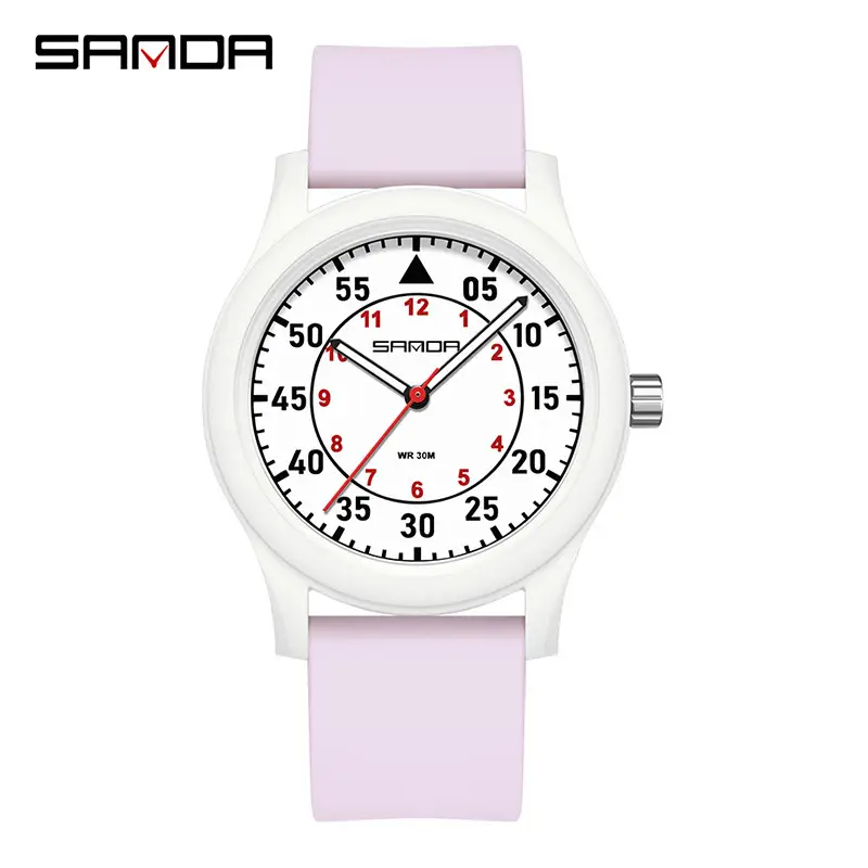 Sanda Waterproof Luminous Quartz Watch for Men Women 30mm Black - Image 7