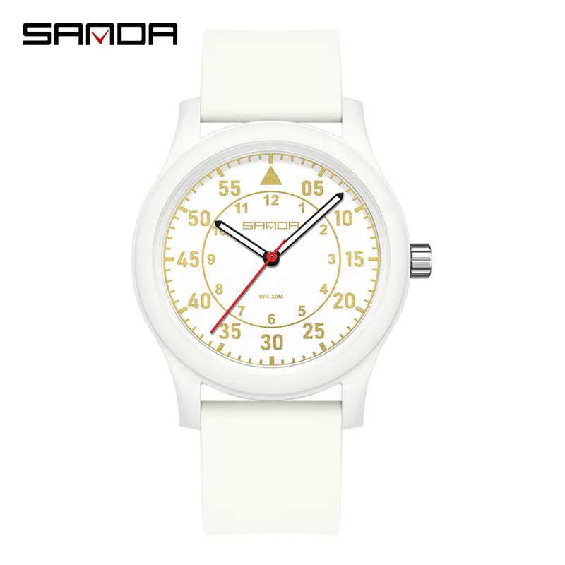 Sanda Waterproof Luminous Quartz Watch for Men Women 30mm Black - Image 8