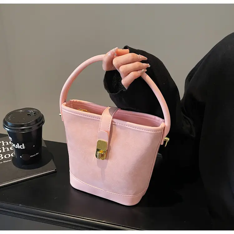 Retro Handheld Bucket Bag Women Brown 2025 — feature 27