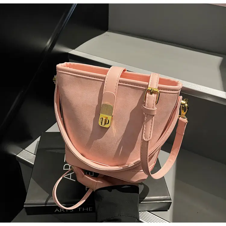Retro Handheld Bucket Bag Women Brown 2025 — feature 42