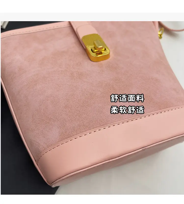 Retro Handheld Bucket Bag Women Brown 2025 — feature 8