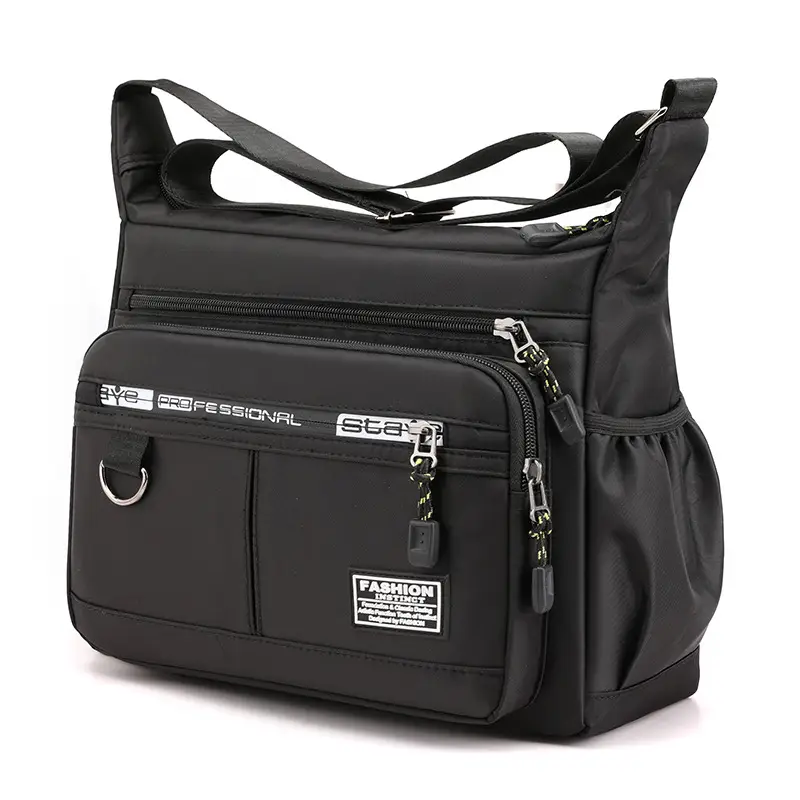 Men's Waterproof Business Shoulder Bag with 12Zeros Zip - Image 2