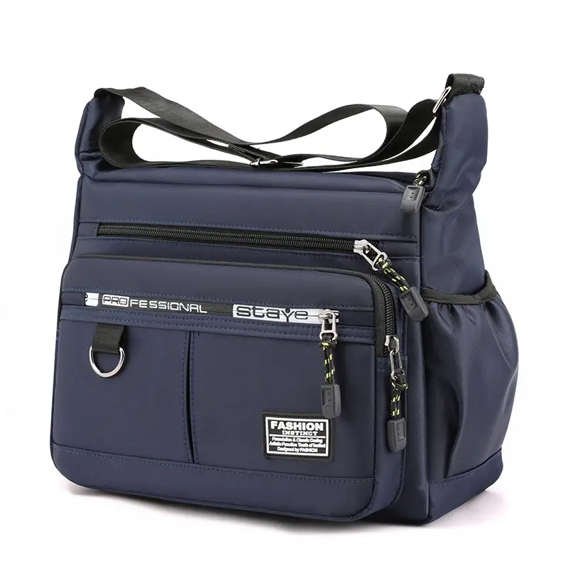 Men's Waterproof Business Shoulder Bag with 12Zeros Zip - Image 3